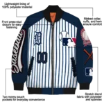 custom detroit tigers eagle baseball navy white bomber jacket best selling