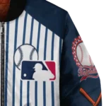 custom detroit tigers eagle baseball navy white bomber jacket best selling