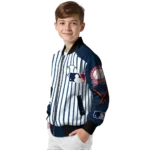 custom detroit tigers eagle baseball navy white bomber jacket best selling
