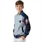 custom detroit tigers eagle baseball navy white varsity jacket best selling