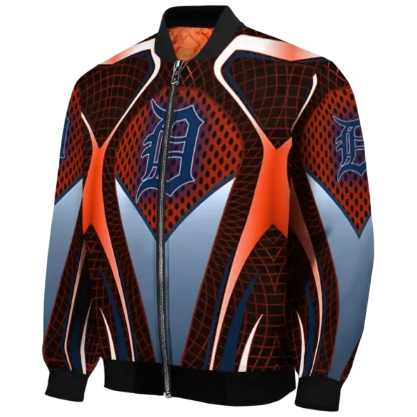 custom detroit tigers mesh chest red crocs black bomber jacket best selling
