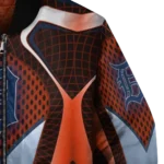 custom detroit tigers mesh chest red crocs black bomber jacket best selling
