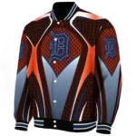 custom detroit tigers mesh chest red crocs black varsity jacket best selling