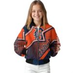 custom detroit tigers star burst navy bomber jacket best selling