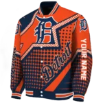 custom detroit tigers star burst navy varsity jacket best selling