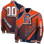custom detroit tigers star burst navy varsity jacket best selling
