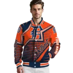 custom detroit tigers star burst navy varsity jacket best selling