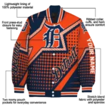 custom detroit tigers star burst navy varsity jacket best selling