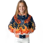 custom detroit tigers winged blaze navy white varsity jacket best selling