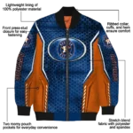 custom houston astros power plate blue bomber jacket best selling