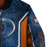 custom houston astros power plate blue bomber jacket best selling