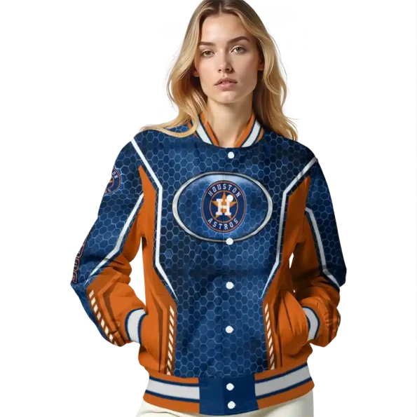 custom houston astros power plate blue varsity jacket latest model