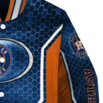 custom houston astros power plate blue varsity jacket best selling