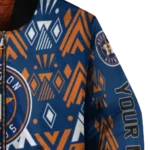 custom houston astros pyramid shapes blue bomber jacket best selling