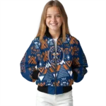 custom houston astros pyramid shapes blue bomber jacket best selling
