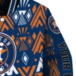 custom houston astros pyramid shapes blue varsity jacket best selling