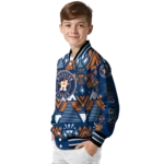 custom houston astros pyramid shapes blue varsity jacket best selling