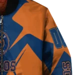 custom houston astros spider mark blue orange crocs bomber jacket best selling