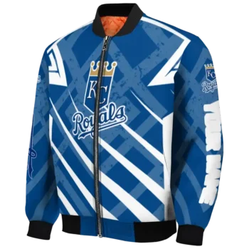 custom kansas city royals chevron angles royal blue bomber jacket best selling