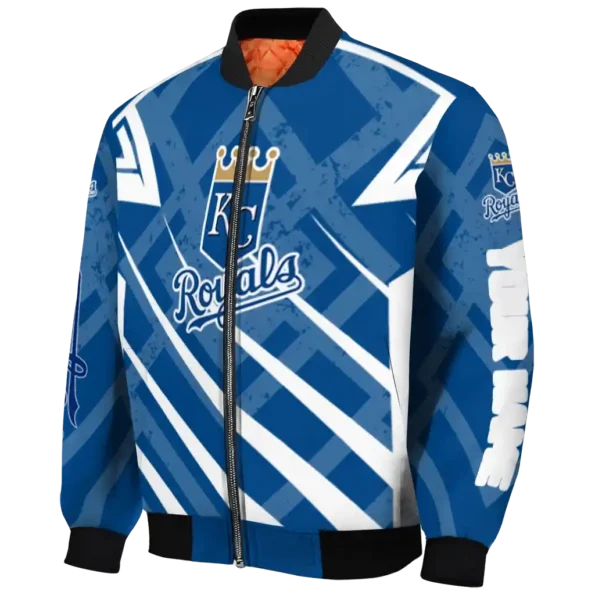 custom kansas city royals chevron angles royal blue bomber jacket best selling
