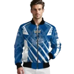 custom kansas city royals chevron angles royal blue bomber jacket best selling