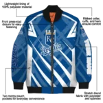 custom kansas city royals chevron angles royal blue bomber jacket best selling
