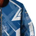 custom kansas city royals chevron angles royal blue bomber jacket best selling