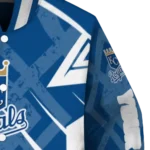 custom kansas city royals chevron angles royal blue varsity jacket best selling
