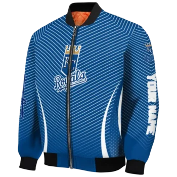 custom kansas city royals chevron arrow royal blue bomber jacket best selling
