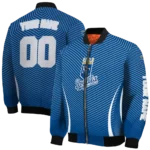 custom kansas city royals chevron arrow royal blue bomber jacket best selling