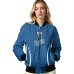 custom kansas city royals chevron arrow royal blue bomber jacket best selling