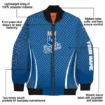 custom kansas city royals chevron arrow royal blue bomber jacket best selling