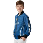 custom kansas city royals chevron arrow royal blue bomber jacket best selling