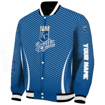 custom kansas city royals chevron arrow royal blue varsity jacket best selling