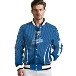 custom kansas city royals chevron arrow royal blue varsity jacket best selling