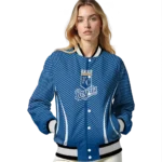 custom kansas city royals chevron arrow royal blue varsity jacket best selling