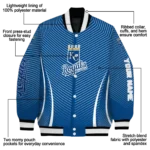 custom kansas city royals chevron arrow royal blue varsity jacket best selling