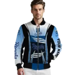 custom kansas city royals mesh effect royal blue black bomber jacket best selling
