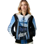 custom kansas city royals mesh effect royal blue black bomber jacket best selling