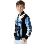 custom kansas city royals mesh effect royal blue black bomber jacket best selling
