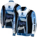 custom kansas city royals mesh effect royal blue black varsity jacket best selling