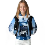 custom kansas city royals mesh effect royal blue black varsity jacket best selling