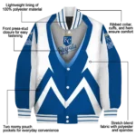 custom kansas city royals v stripes royal blue white varsity jacket best selling