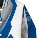 custom kansas city royals v stripes royal blue white varsity jacket best selling