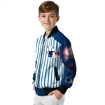 custom los angeles angels eagle baseball blue white bomber jacket best selling