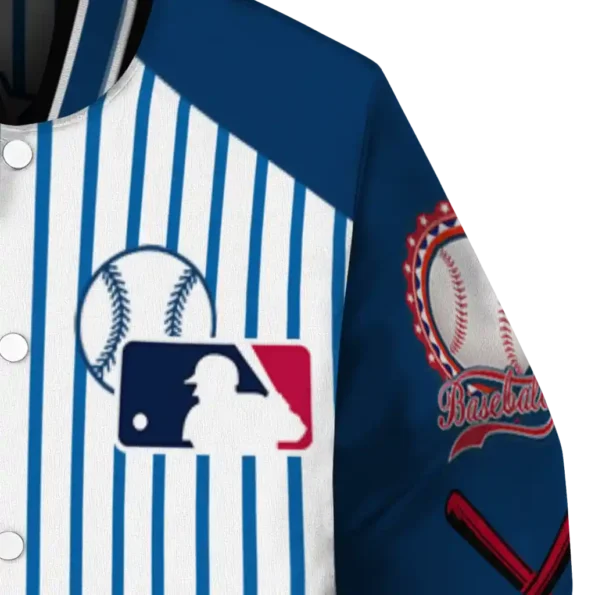 custom los angeles angels eagle baseball blue white varsity jacket premium grade