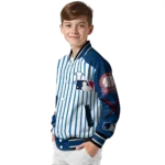 custom los angeles angels eagle baseball blue white varsity jacket best selling