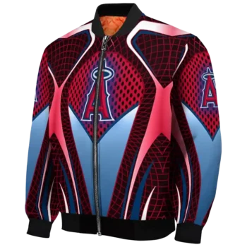custom los angeles angels mesh chest red crocs black bomber jacket best selling
