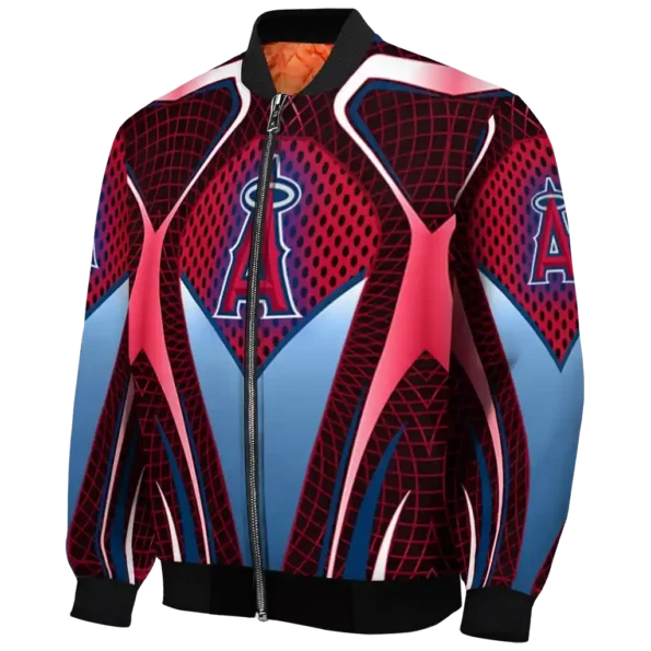 custom los angeles angels mesh chest red crocs black bomber jacket best selling