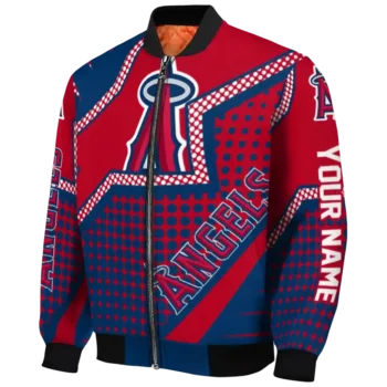 custom los angeles angels star burst blue bomber jacket best selling